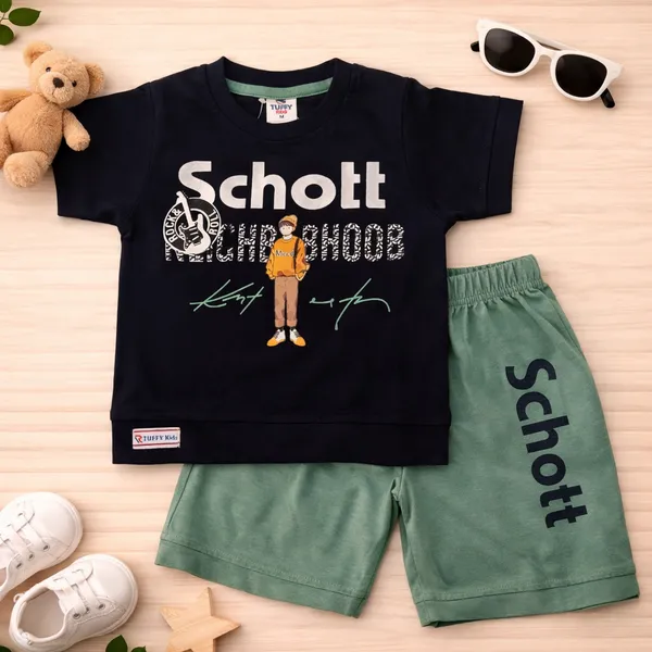Tuffy_Boys_Cotton_T-Shirt_&_Shorts_Set_Schott_Rich_Mood_Printed_Co-ord_Outfit