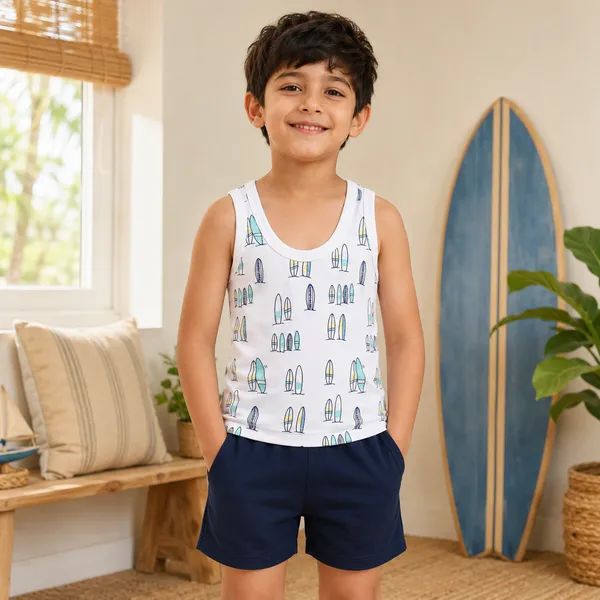Boys_White_Printed_Cotton_Sleeveless_Vest_|_Surfboard_Print_Round_Neck_Summer_Tank_Top_|_Soft_Everyday_Innerwear_for_Kids