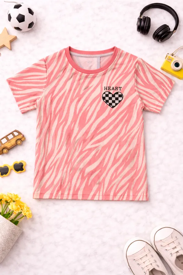 Aura_Moda_Girls_Premium_Jacquard_T-Shirt_&_Capri_Set_(3/4th)_Textured_Stylish_Outfit