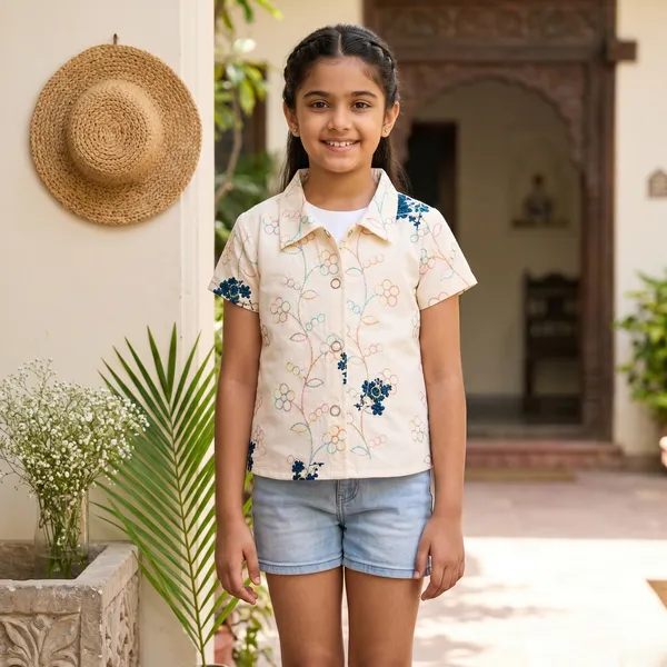 Bayleaf_Girls_Cotton_Floral_Shirt_Pastel_Embroidered_Button-Down_Summer_Top