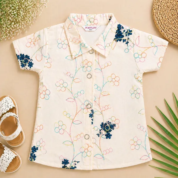 Bayleaf_Girls_Cotton_Floral_Shirt_Pastel_Embroidered_Button-Down_Summer_Top