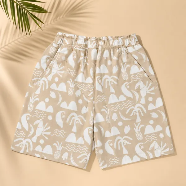 Natkhat_Baby_Boys_Tropical_Print_Shirt_&_Shorts_Co-Ord_Set_|_Pure_Cotton_Summer_Casual_Wear_for_Toddler