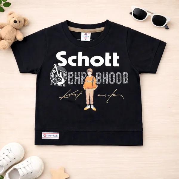 Tuffy_Boys_Cotton_T-Shirt_&_Shorts_Set_Schott_Rich_Mood_Printed_Co-ord_Outfit