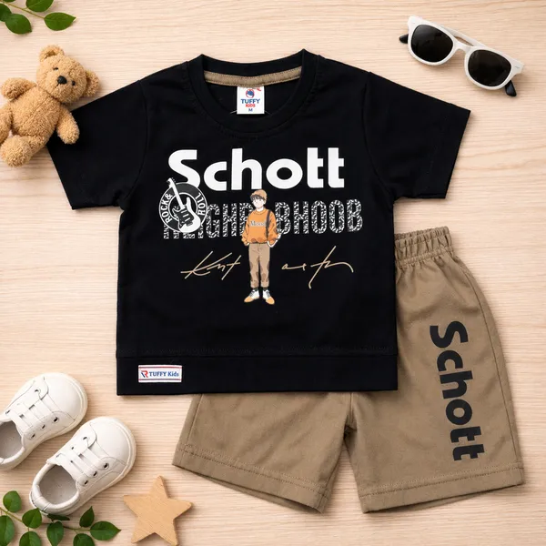 Tuffy_Boys_Cotton_T-Shirt_&_Shorts_Set_Schott_Rich_Mood_Printed_Co-ord_Outfit