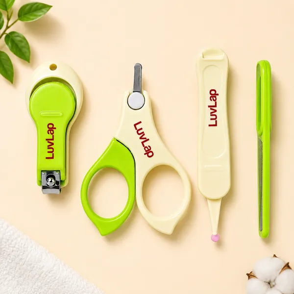 GREEN_4-Piece_Baby_Grooming_Kit_|_Newborn_Baby_Care_&_Hygiene_Essentials_Set