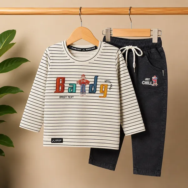 BUMBLEBEE_STRIPED_SWEATSHIRT_WITH_BLACK_JOGGER_PANT