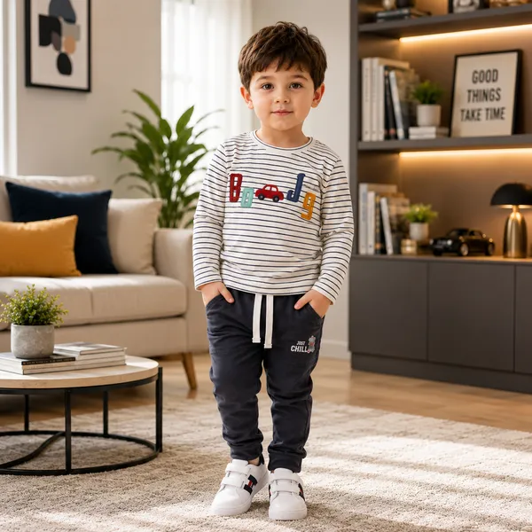 BUMBLEBEE_STRIPED_SWEATSHIRT_WITH_BLACK_JOGGER_PANT