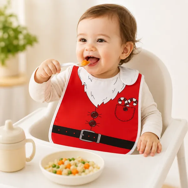 Christmas_Santa_Waterproof_Baby_Feeding_Bib_-_Reusable_Holiday_Mealtime_Bib_with_Crumb_Catcher_Pocket_for_Babies_&_Toddlers