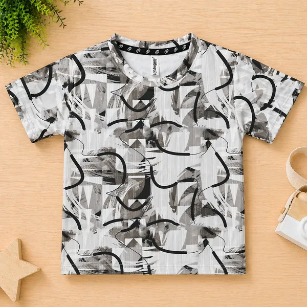 DOLPHIN_TRENDY_PRINTED_KIDS_T-SHIRT_&_CAPRI_(3/4TH)_SET_ABSTRACT_SUMMER_COLLECTION