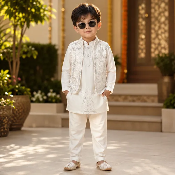 SONKHIYA_LITTLE_NAWAB_WHITE_SHERWANI_SET