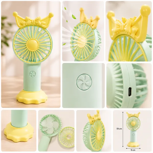 Princess_Crown_Mini_USB_Rechargeable_Fan_Collection