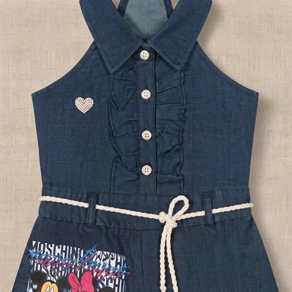Girls_Denim_Sleeveless_Printed_Jumpsuit_with_Collar_&_Rope_Belt_|_Stylish_Casual_Romper_for_Kids