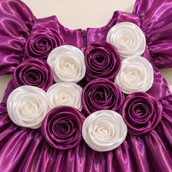 Girls_Purple_Floral_Satin_Party_Wear_Frock_|_Puff_Sleeve_Designer_Dress_for_Kids