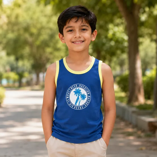 Boys_Navy_Blue_Cotton_Sleeveless_Vest_|_Vacation_Print_Round_Neck_Tank_Top_|_Soft_Everyday_Innerwear_for_Kids
