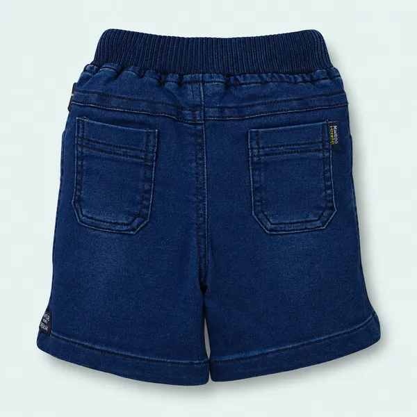 Miniboo_Polo_T-Shirt_With_Car_Print_&_Blue_Denim_Shorts_Set