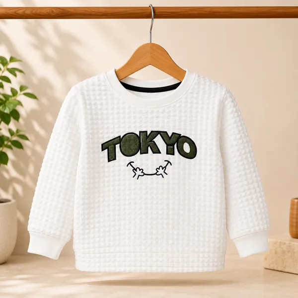 PKIDS_WHITE_TOKYO_TEXTURED_SWEATSHIRT_&_OLIVE_CARGO_JOGGER_SET