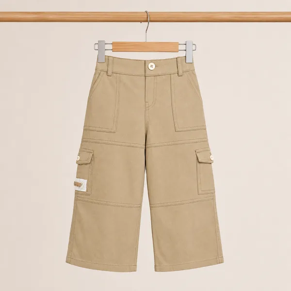 LILLYBELL_GIRLS_TEXTURED_BUTTON_DOWN_TOP_&_CARGO_PANT_SET