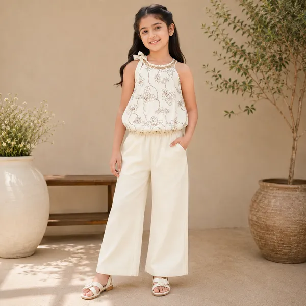 Rich_Rang_Girls_Floral_Print_One-Shoulder_Top_&_Palazzo_Co-Ord_Set