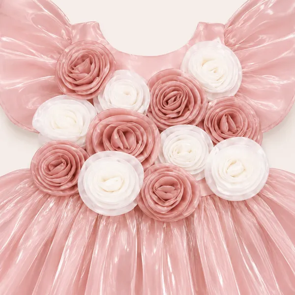 Girls_Baby_Pink_3D_Floral_Party_Wear_Frock_|_Elegant_Princess_Dress_for_Kids