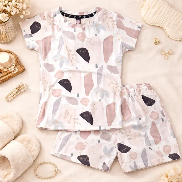 DOLPHIN_STYLISH_ABSTRACT_PRINTED_GIRLS_T-SHIRT_&_SHORTS_SET_�_PREMIUM_SUMMER_COLLECTION
