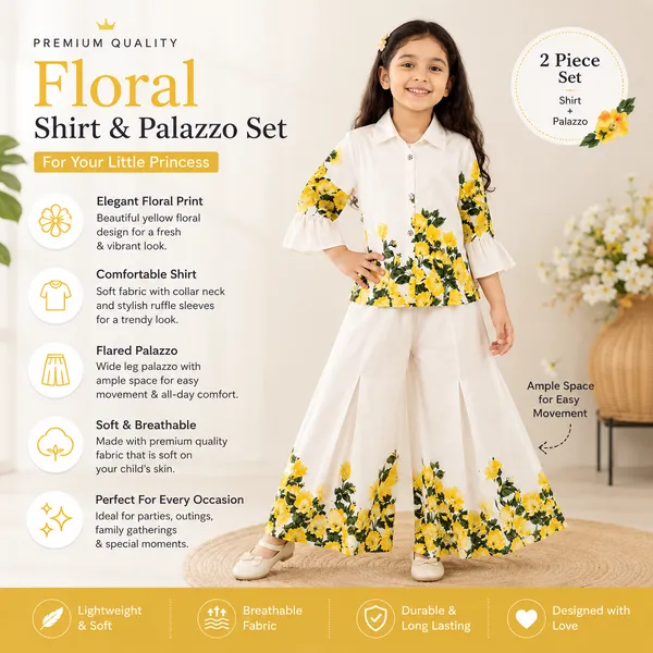 Girls_Floral_Print_Shirt_&_Flared_Plazo_Co-Ord_Set