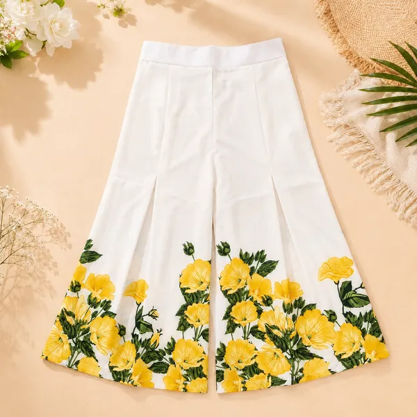 Girls_Floral_Print_Shirt_&_Flared_Plazo_Co-Ord_Set