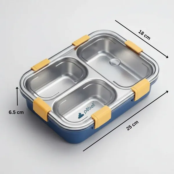 304_Stainless_Steel_Kids_Lunch_Box_3_Compartment_Leakproof_Bento_Box
