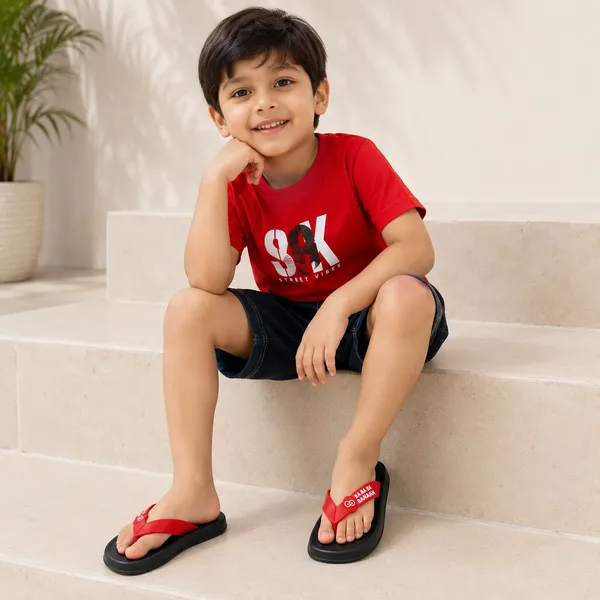 Kids_EVA_Flip_Flops_Slippers_|_Lightweight_Soft_Cushioned_Anti-Slip_Casual_Beach_Thong_Sandals_|_Black_&_Red_|_Boys_&_Girls