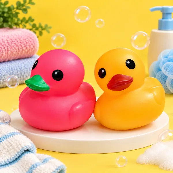 BABY_BATH_TOY_2_PC_SET_-_CUTE_SQUEAKY_RUBBER_DUCKS