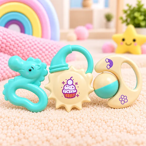 BABY_MUSICAL_RATTLE_TOY_3_PC_SET_-_ELEPHANT,_SUN_&_SPINNING_BALL