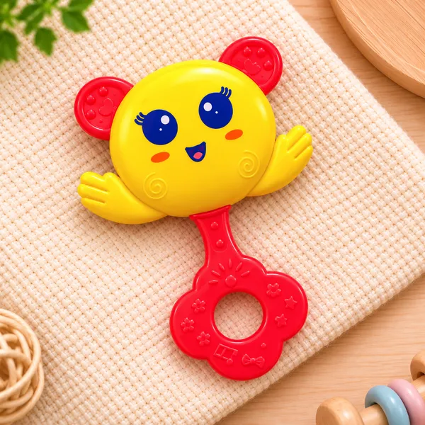 BABY_RATTLE_TOY_2_PC_SET_-_SUN_&_FLOWER_SHAPED_RATTLES