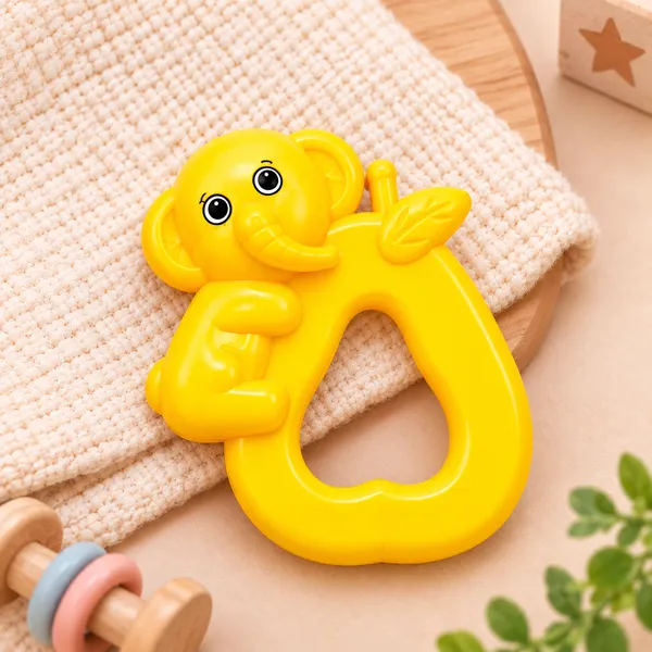 BABY_RATTLE_TOY_4_PC_SET_-_ELEPHANT_&_MONKEY_ANIMAL_RATTLES