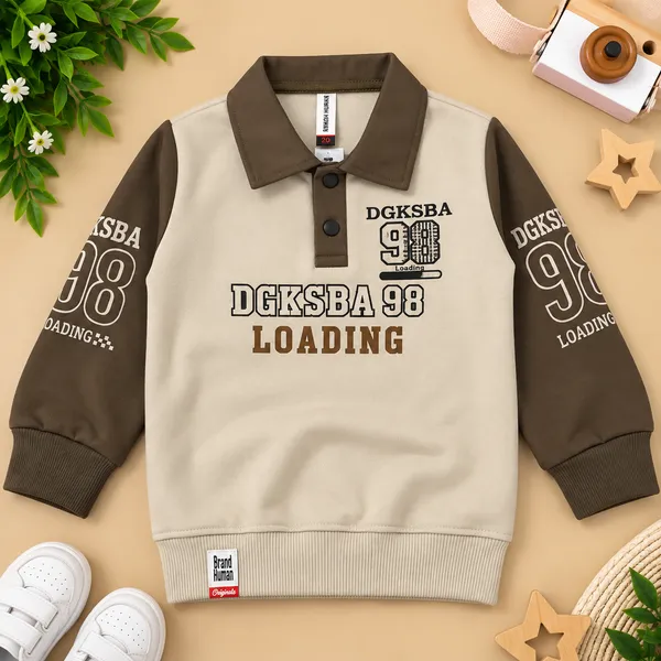 Brand_Human_Kids_Printed_Polo_Neck_Sweatshirt