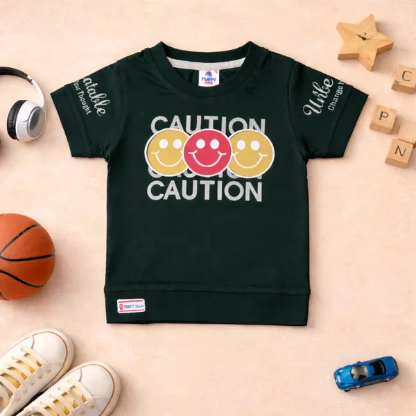 Tuffy_Boys_Cotton_Co-ord_Set_Caution_Smiley_Printed_T-Shirt_&_Shorts_Outfit