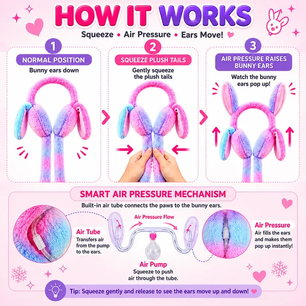Cute_Moving_Bunny_Ears_Plush_Winter_Earmuffs_for_Kids_Soft_Rainbow_Fur_with_Squeeze_Tails