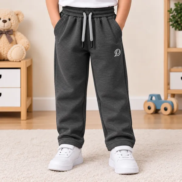 DC_Kids_Solid_Casual_Track_Pants_with_Drawstring