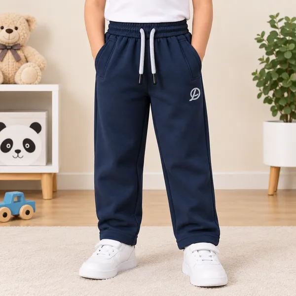 DC_Kids_Solid_Casual_Track_Pants_with_Drawstring