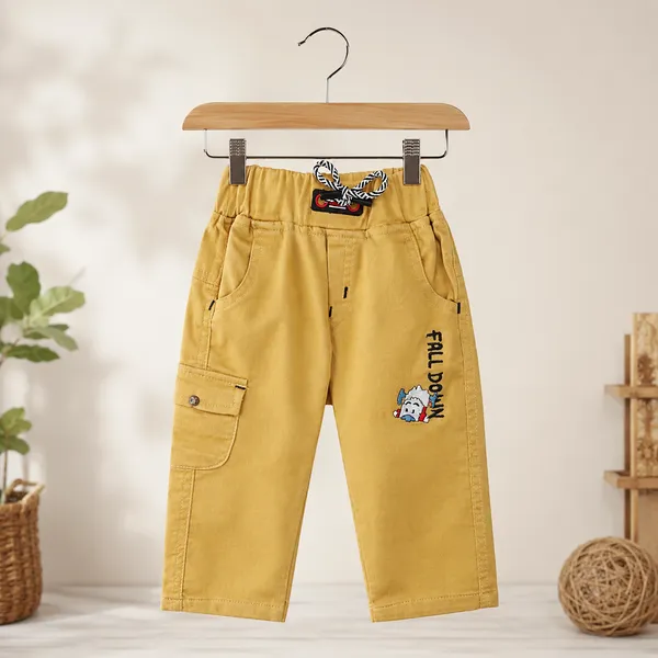 GUFFKID_"FALL_DOWN"_GRAPHIC_SWEATSHIRT_&_TWILL_TROUSER_SET