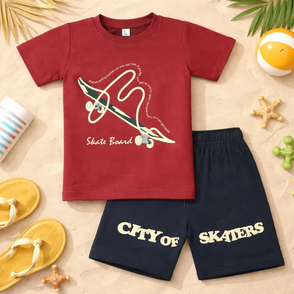 AURA_MODA_TRENDY_GRAPHIC_PRINTED_KIDS_T-SHIRT_&_SHORTS_SET_�_SUMMER_COLLECTION