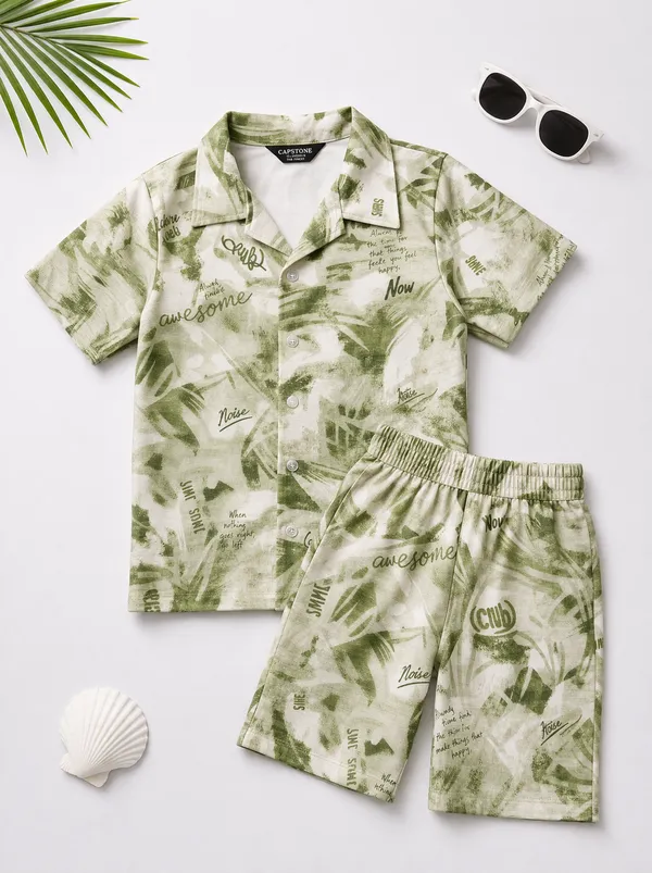 DOLPHIN_TRENDY_PRINTED_KIDS_SHIRT_&_SHORTS_SET