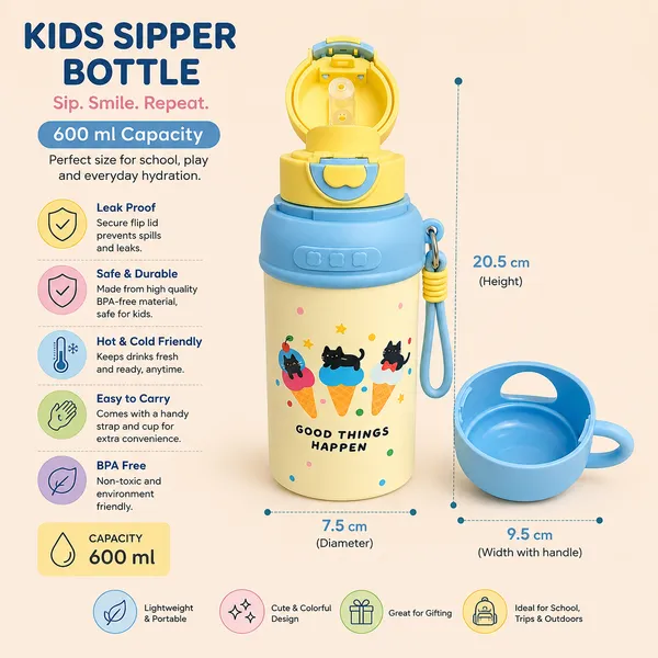 Cute_Cat_Print_Kids_Water_Bottle_with_Silicone_Cover_&_Handle_|_Leakproof_School_Water_Bottle_for_Boys_&_Girls