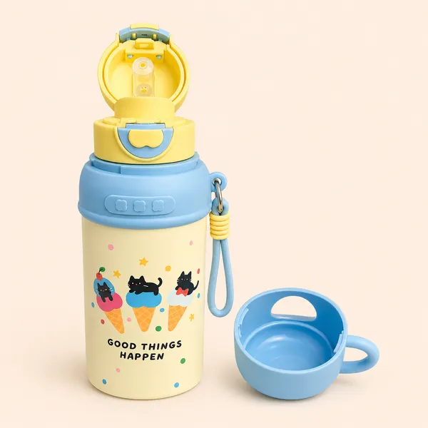 Cute_Cat_Print_Kids_Water_Bottle_with_Silicone_Cover_&_Handle_|_Leakproof_School_Water_Bottle_for_Boys_&_Girls