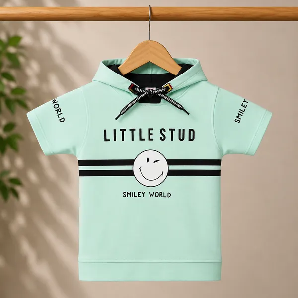 LUCKY_BOY_TRENDY_HOODED_KIDS_T-SHIRT_&_SHORTS_SET