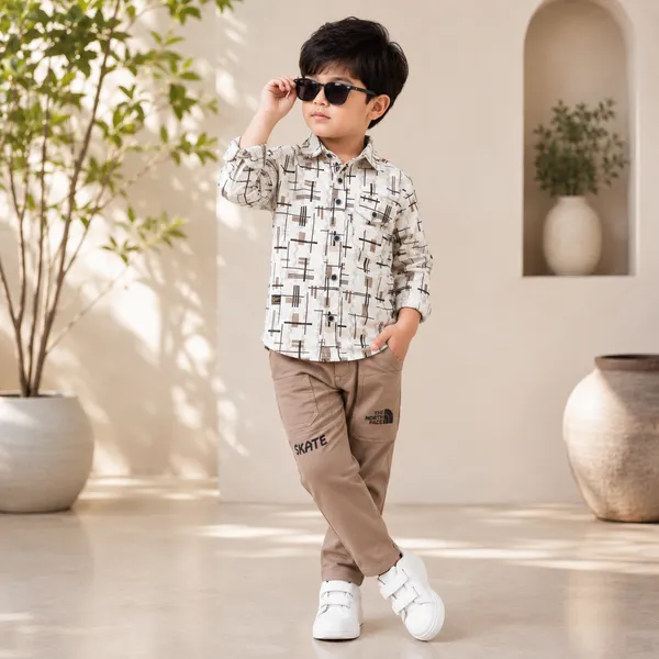 WITTY_BOYZ_Boys_STYLISH_PRINTED_SHIRT_&_PANT_SET__NORTH_FACE_EDITION