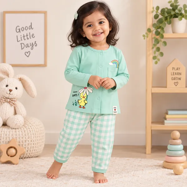 First_Smile_Baby_Unisex_Duck_Print_Cotton_Night_Suit_Set
