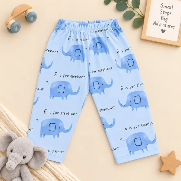 First_Smile_Baby_Unisex_Elephant_Print_Cotton_Night_Suit_Set