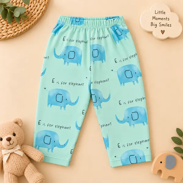 First_Smile_Baby_Unisex_Elephant_Print_Cotton_Night_Suit_Set