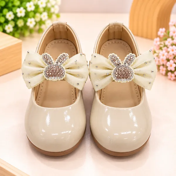 GIRLS_CREAM_BOW_PARTY_WEAR_SHOES_WITH_RHINESTONE_BUTTERFLY