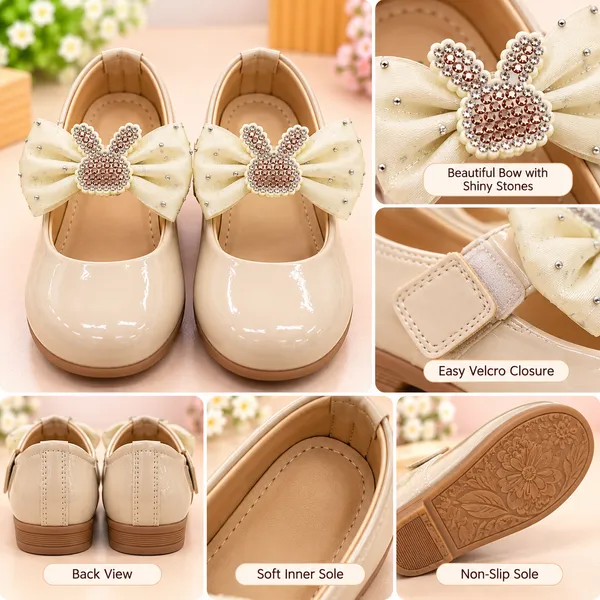 GIRLS_CREAM_BOW_PARTY_WEAR_SHOES_WITH_RHINESTONE_BUTTERFLY