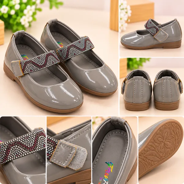 GIRLS_GREY_GLOSSY_PARTY_WEAR_SHOES_WITH_RHINESTONE_STRAP